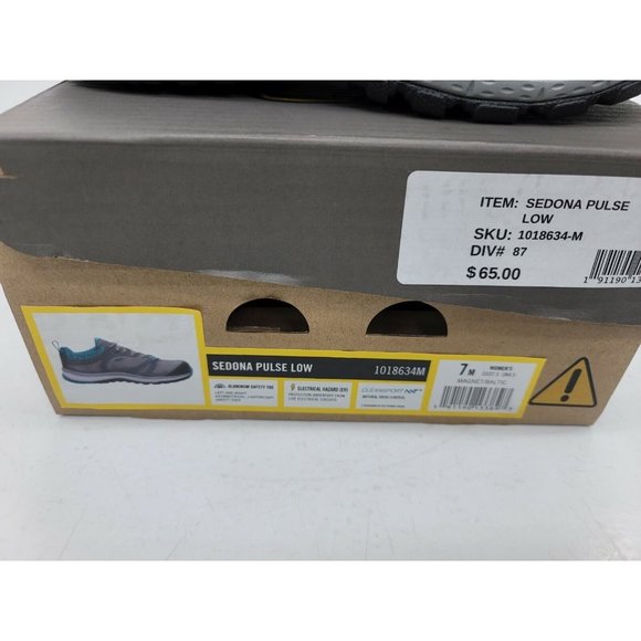 Shoes Keen Women's Steel Toe Low Sedona Pulse Size 7 M Magnet Brand New In Box - Picture 2 of 12